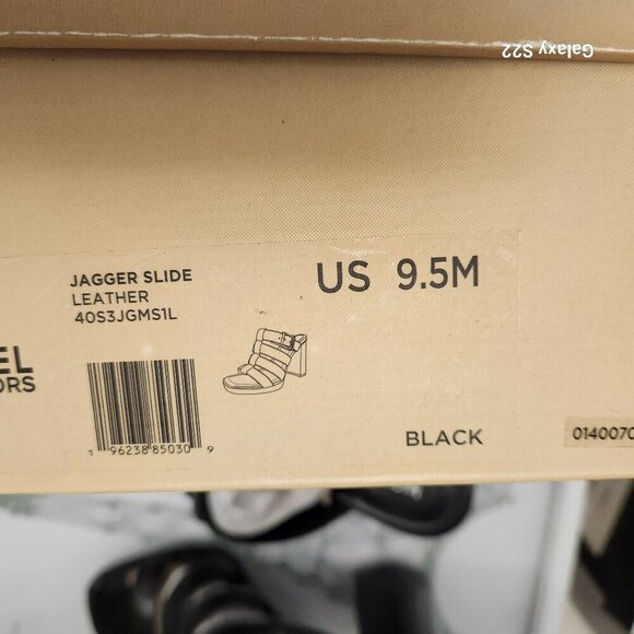 Michael Kors Black Calf Leather "Jagger Slides". NIB. Size 9.5 - Picture 10 of 12